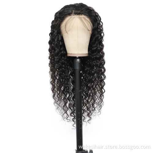 Cheap Loose Wave Raw Human Hair Wigs For Black Women,Transparent Lace Peruvian Hair Wig,Pre Plucked 13x4 13x6 360 Lace Front Wig